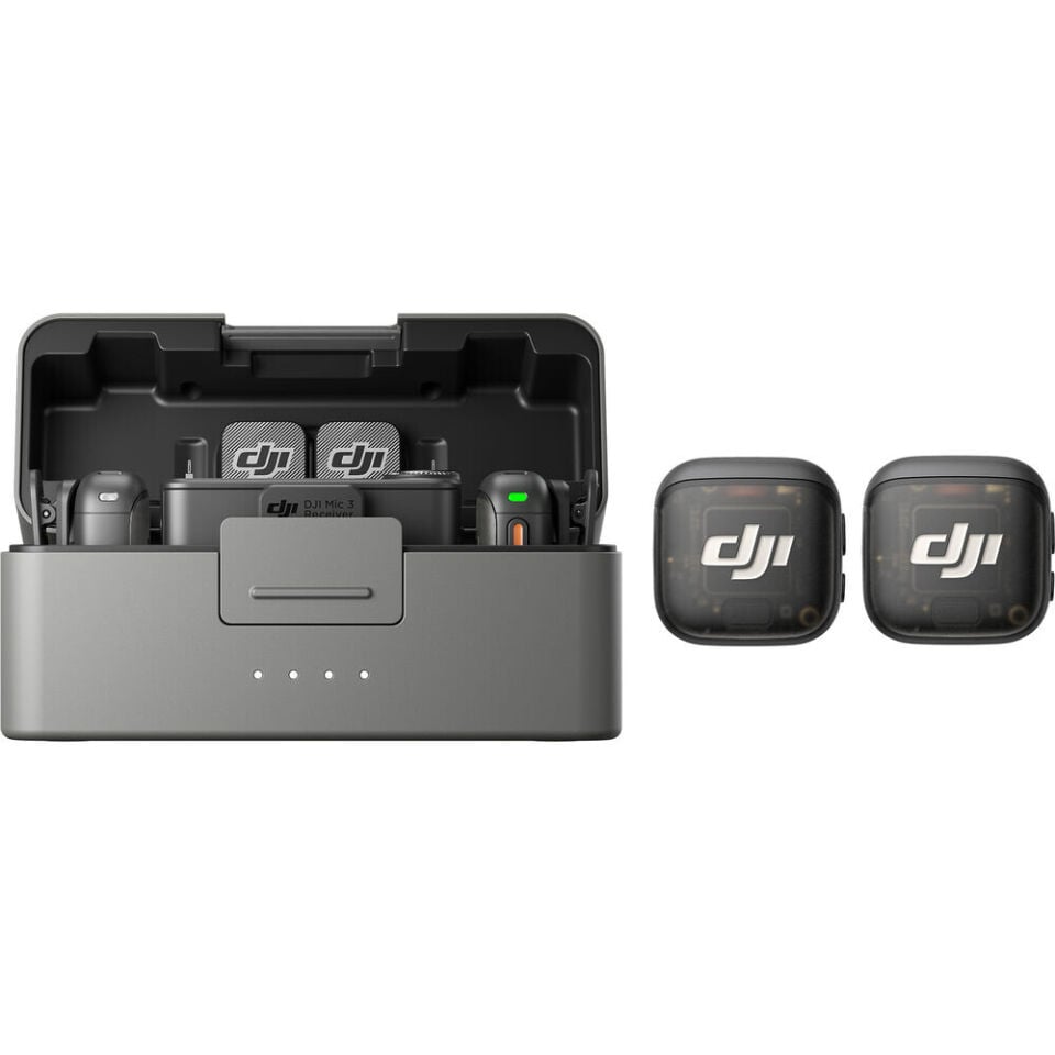 DJI Mic 3 Kablosuz 2 Kişilik Mikrofon Seti (İthalatçı Garantili)