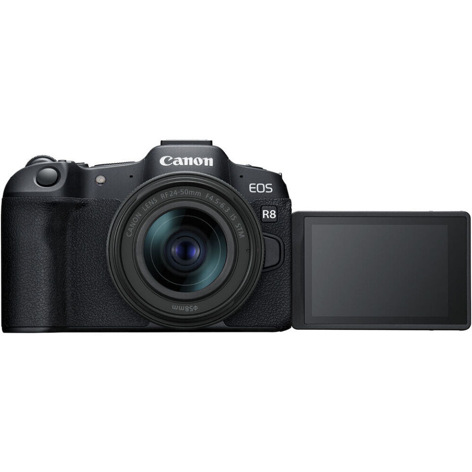 Canon EOS R8 + 24-50mm Lens Aynasız Fotoğraf Makinesi (İthalatçı Garantili)