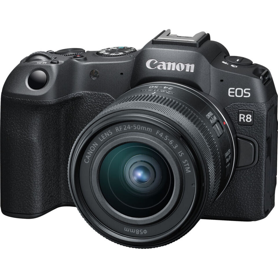Canon EOS R8 + 24-50mm Lens Aynasız Fotoğraf Makinesi (İthalatçı Garantili)