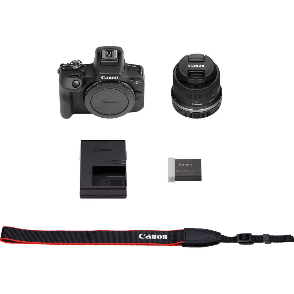 Canon EOS R100 + 18-45mm Lens Aynasız Fotoğraf Makinesi (İthalatçı Garantili)