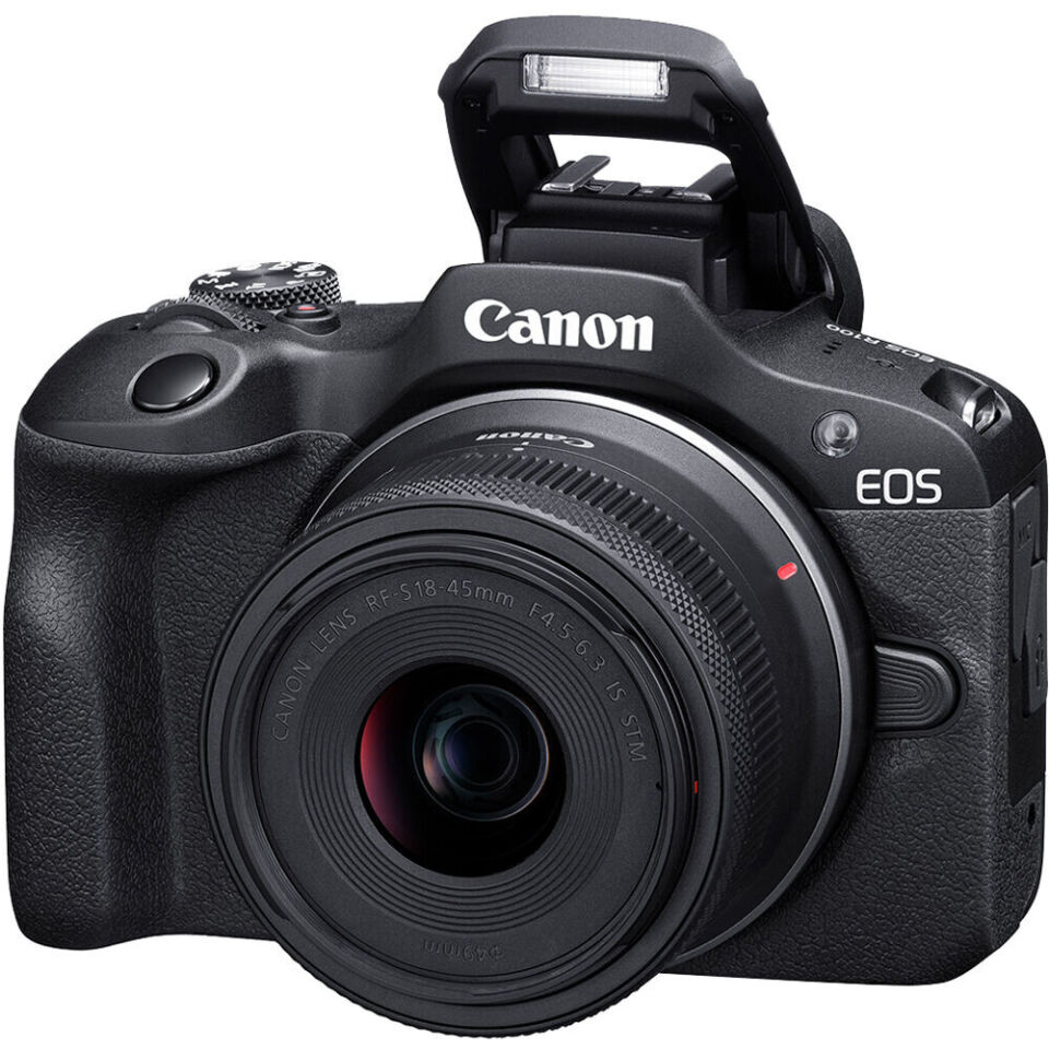 Canon EOS R100 + 18-45mm Lens Aynasız Fotoğraf Makinesi (İthalatçı Garantili)