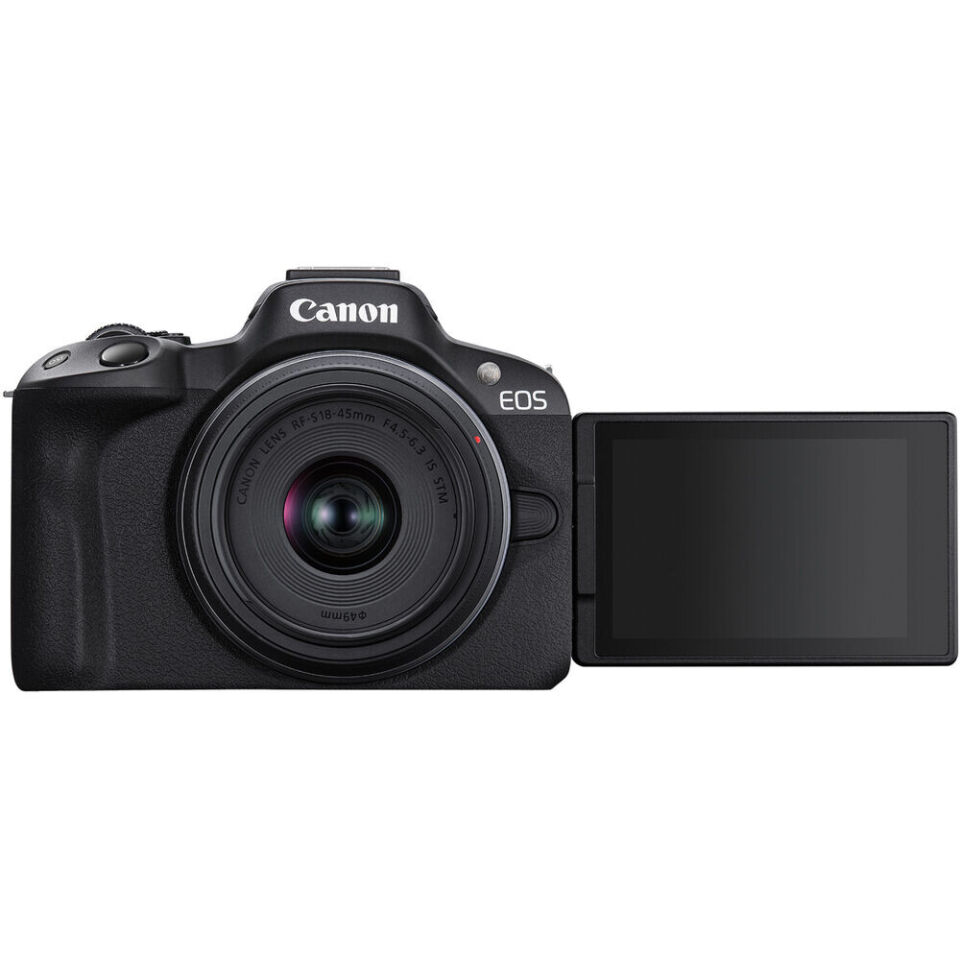 Canon EOS R50 + 18-45mm Lens Aynasız Fotoğraf Makinesi (İthalatçı Garantili)