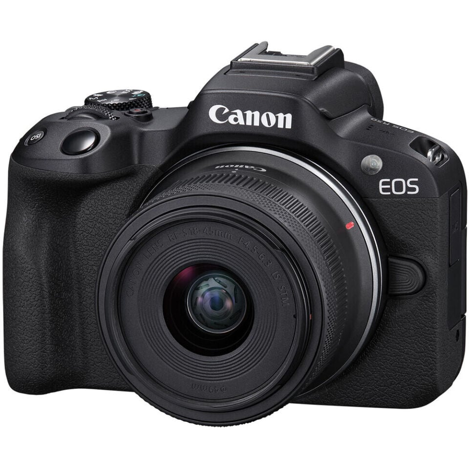 Canon EOS R50 + 18-45mm Lens Aynasız Fotoğraf Makinesi (İthalatçı Garantili)