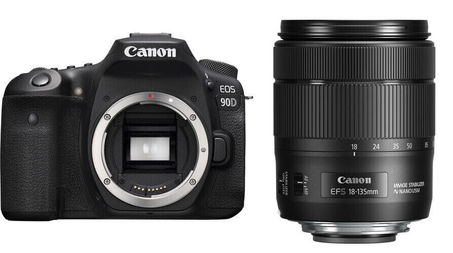 Canon EOS 90D + 18-135mm Lens DSLR Fotoğraf Makinesi (İthalatçı Garantili)