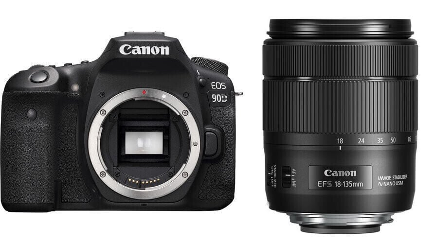 Canon EOS 90D + 18-135mm Lens DSLR Fotoğraf Makinesi (İthalatçı Garantili)