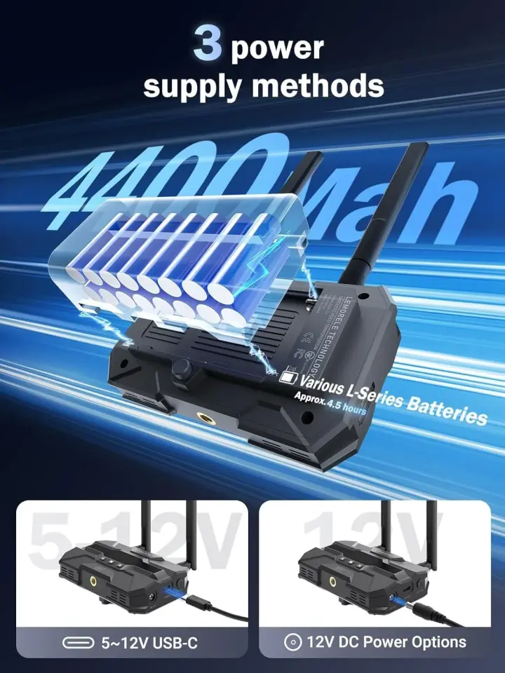 LEMORELE R200 Wireless HDMI Kablosuz Görüntü Aktarım Cihazı
