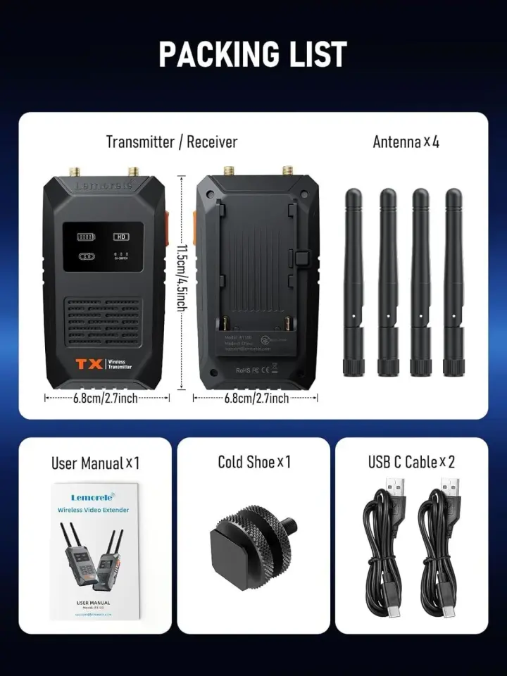 Lemorele R1100 Wireless Görüntü Aktarıcı